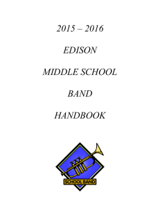 2015 – 2016  EDISON MIDDLE SCHOOL