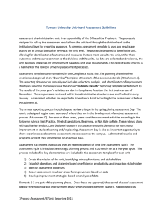 Towson University Unit-Level Assessment Guidelines