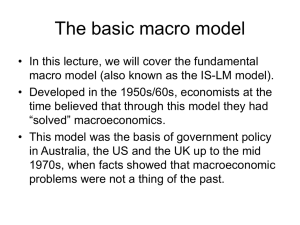 The basic macro model