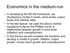 Economics in the medium-run
