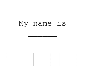 My name is ______