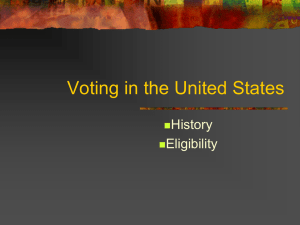 Voting in the United States History Eligibility 