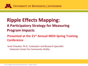 Ripple Effects Mapping: A Participatory Strategy for Measuring Program Impacts