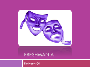 FRESHMAN A Delivery: OI