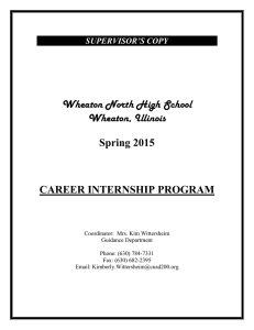 Wheaton North High School Wheaton, Illinois Spring 2015