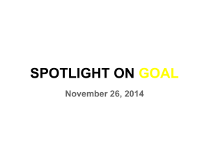 SPOTLIGHT ON GOAL November 26, 2014