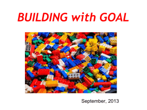 BUILDING with GOAL September, 2013