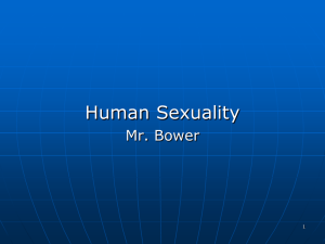 Human Sexuality Mr. Bower 1