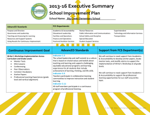 2013-16 Executive Summary School Improvement Plan