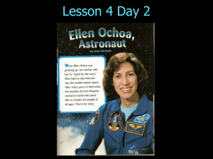 Lesson 4 Day 2 Ellen Ochoa, Astronaut