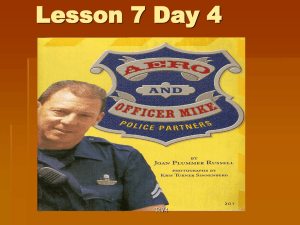 Lesson 7 Day 4 You will need your reading book, T174