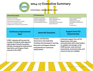 2014-17 Executive Summary School Name: Lakeside Middle School