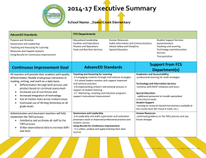 2014-17 Executive Summary School Name: _Daves Creek Elementary