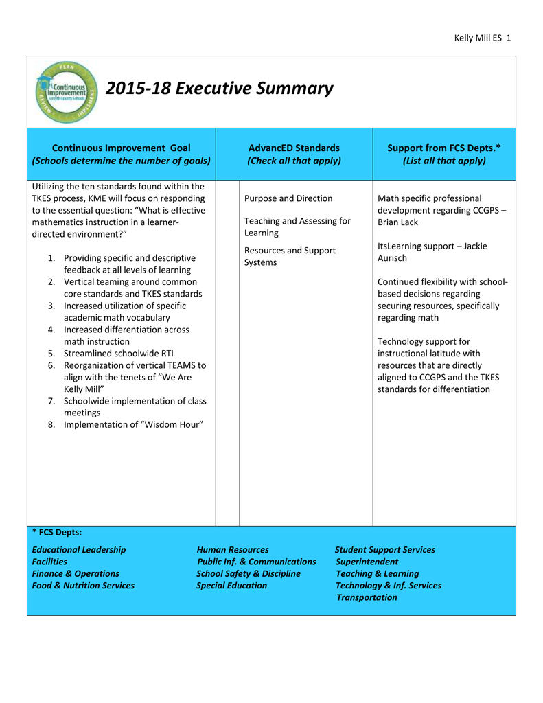 2015-18-executive-summary-continuous-improvement-goal-advanced-standards