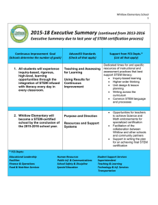 2015-18 Executive Summary  (continued from 2013-2016