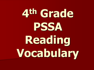 4 Grade PSSA Reading