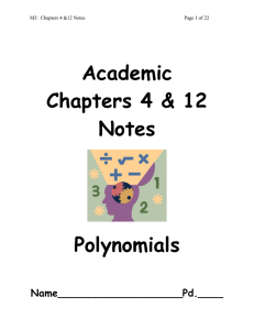 Academic Chapters 4 &amp; 12 Notes