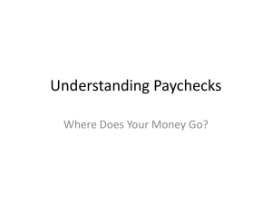 Understanding Paychecks Where Does Your Money Go?
