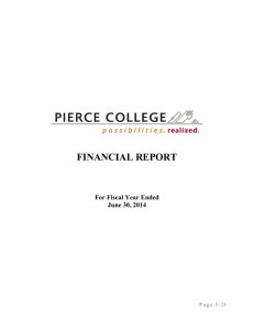 FINANCIAL REPORT For Fiscal Year Ended June 30, 2014