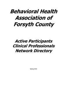 Behavioral Health Association of Forsyth County