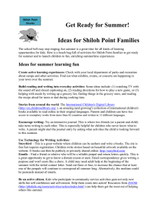 Get Ready for Summer! Ideas for Shiloh Point Families
