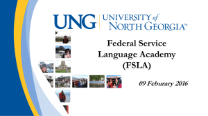 Federal Service Language Academy (FSLA) 09 Feburary 2016