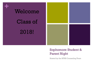 + Welcome Class of 2018!