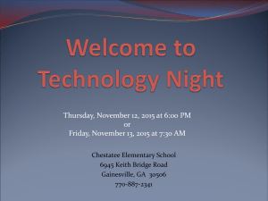 Thursday, November 12, 2015 at 6:00 PM or Chestatee Elementary School