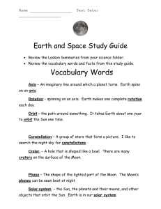 Earth and Space Study Guide