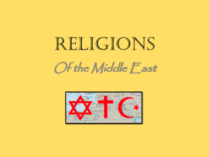Religions Of the Middle East