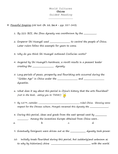 World Cultures China Guided Reading