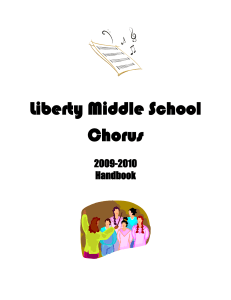Liberty Middle School Chorus  2009-2010
