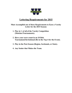 Lettering Requirements for 2015