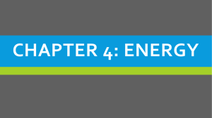 CHAPTER 4: ENERGY