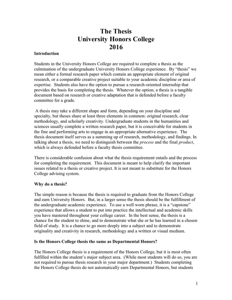 honors thesis university of utah