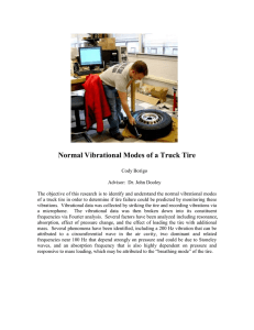 Normal Vibrational Modes of a Truck Tire
