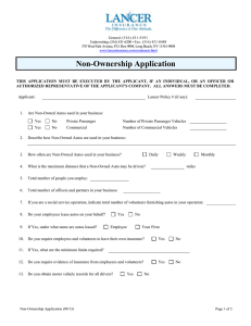 Non-Ownership Application