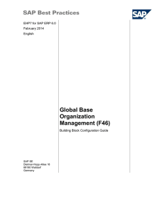 Global Base Organization Management (F46) EHP7 for SAP ERP 6.0