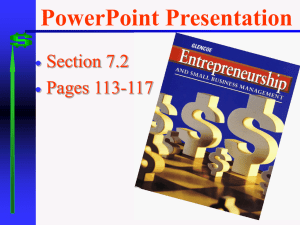 PowerPoint Presentation Section 7.2 Pages 113-117 