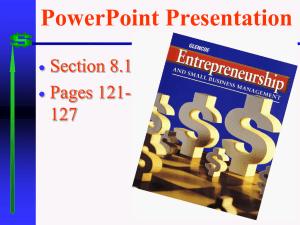 PowerPoint Presentation Section 8.1 Pages 121- 127