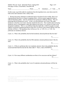 Math&amp; 146 8 am  Exam:  Inferential Theory ... Page 1 of 4