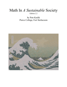 A Sustainable by Pete Kaslik Pierce College, Fort Steilacoom