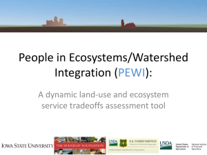 People in Ecosystems/Watershed Integration ( ): PEWI