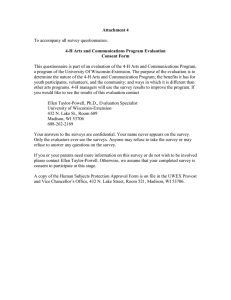 Attachment 4  4-H Arts and Communications Program Evaluation Consent Form