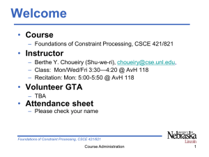 Welcome • Course Instructor