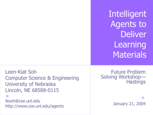 Intelligent Agents to Deliver Learning