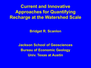 Current and Innovative Approaches for Quantifying Recharge at the Watershed Scale