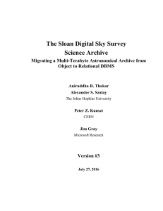 The Sloan Digital Sky Survey Science Archive