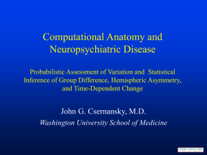 Computational Anatomy and Neuropsychiatric Disease
