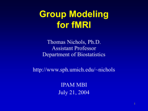 Group Modeling for fMRI